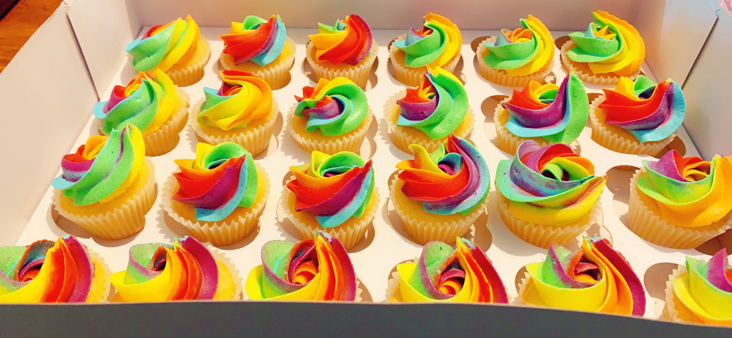 Rainbow Cupcakes