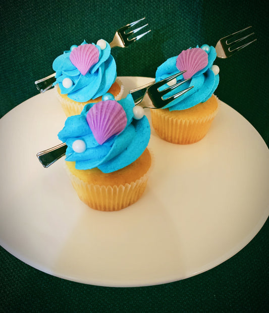 Little Mermaid Themed Cupcakes